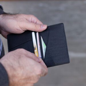 Кожен портфейл Вежен с RFID защита White exclusive  |  Кожени портфейли