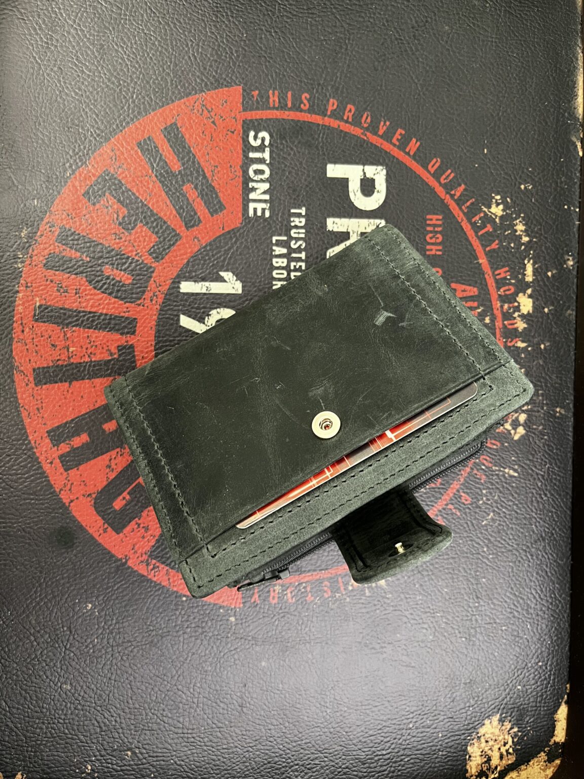 Кожен портфейл Картала Gray Vintage с RFID защита  |  Кожени портфейли