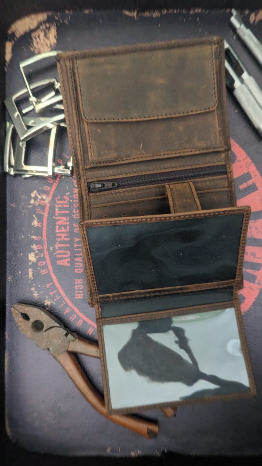 Кожен портфейл Вихрен с RFID защита Dark Vintage Limited  |  Кожени портфейли