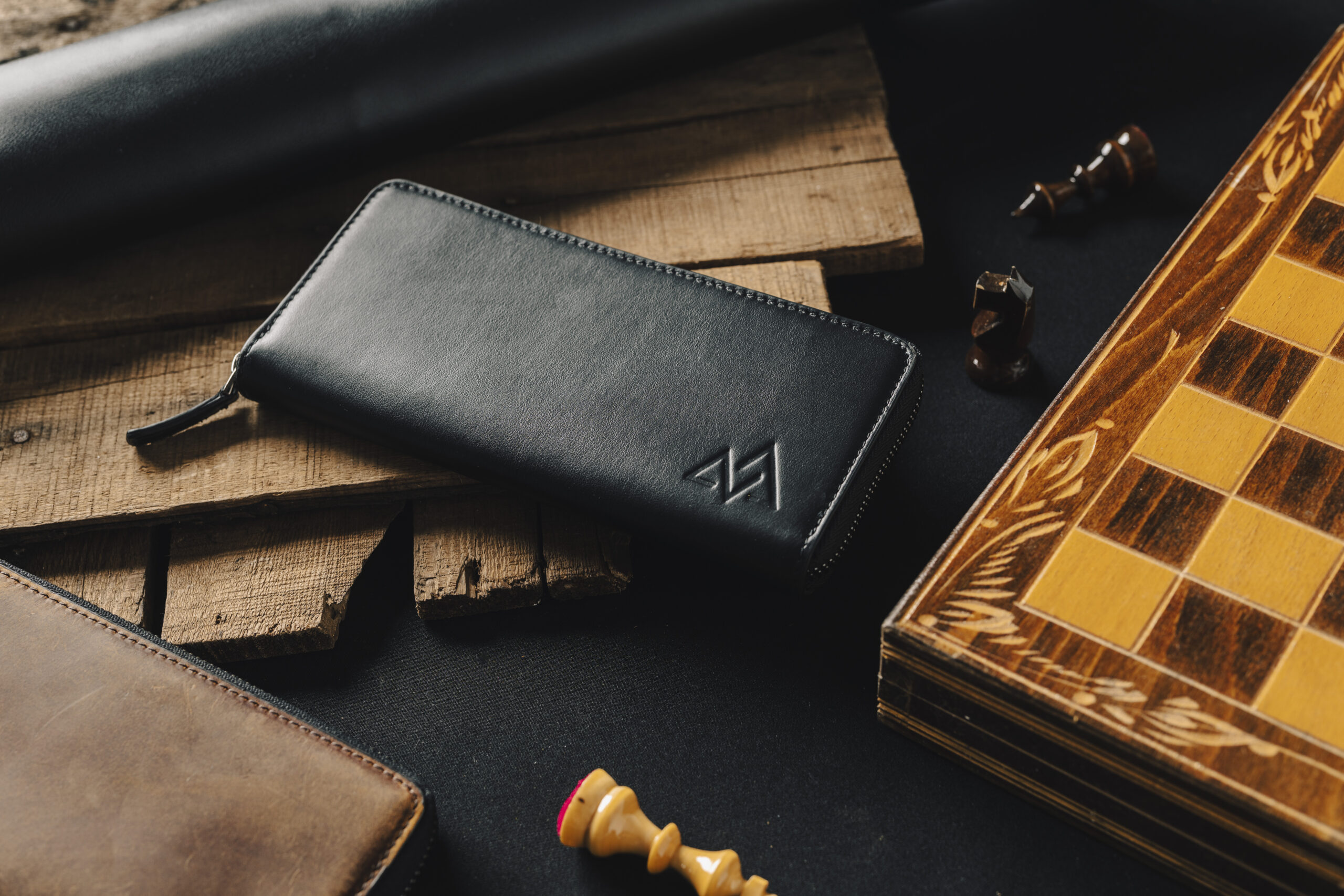Кожен портфейл от естетвена кожа, голям