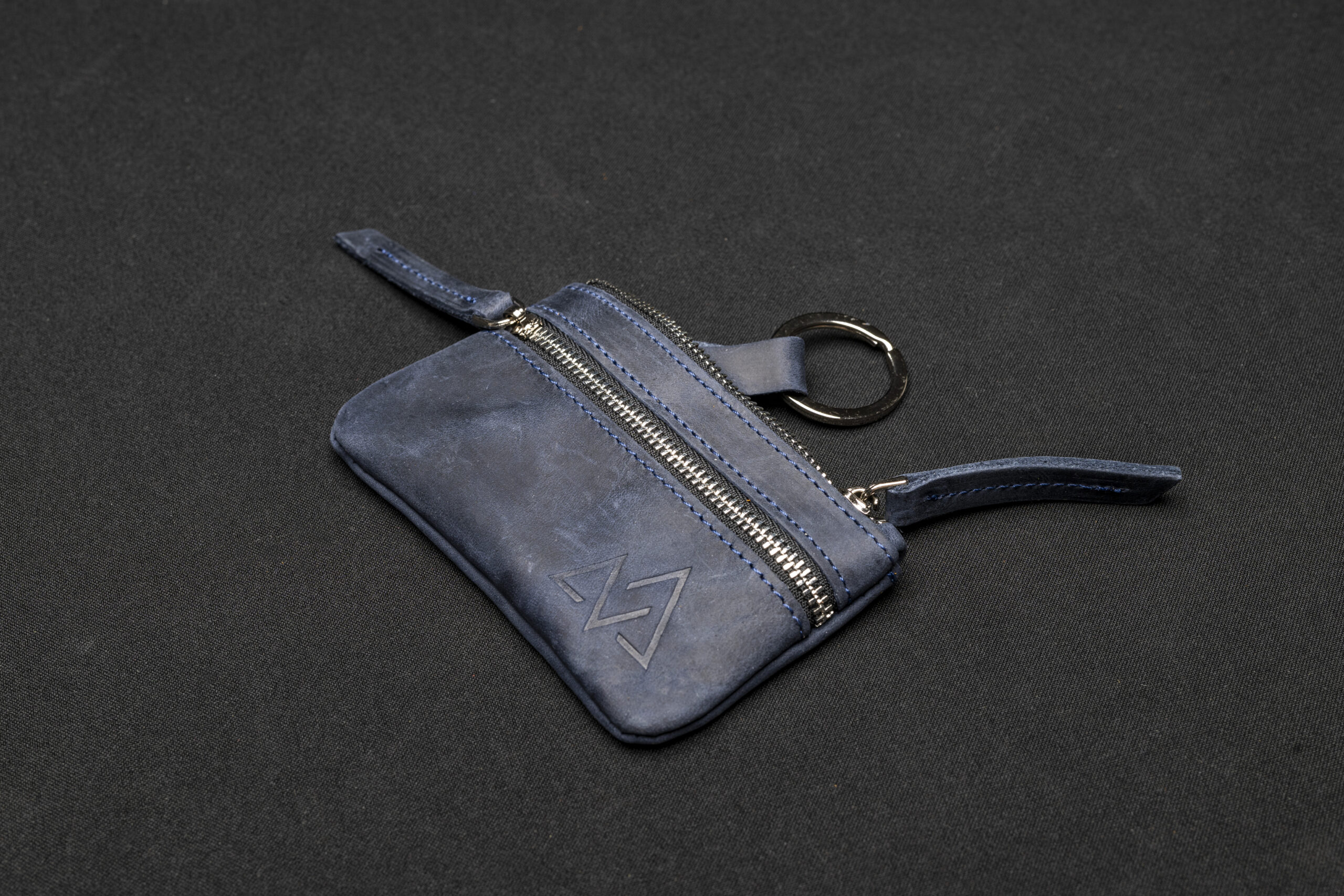 Кожен ключодържател Голям Полежан Vintage Blue  |  Ключодържатели