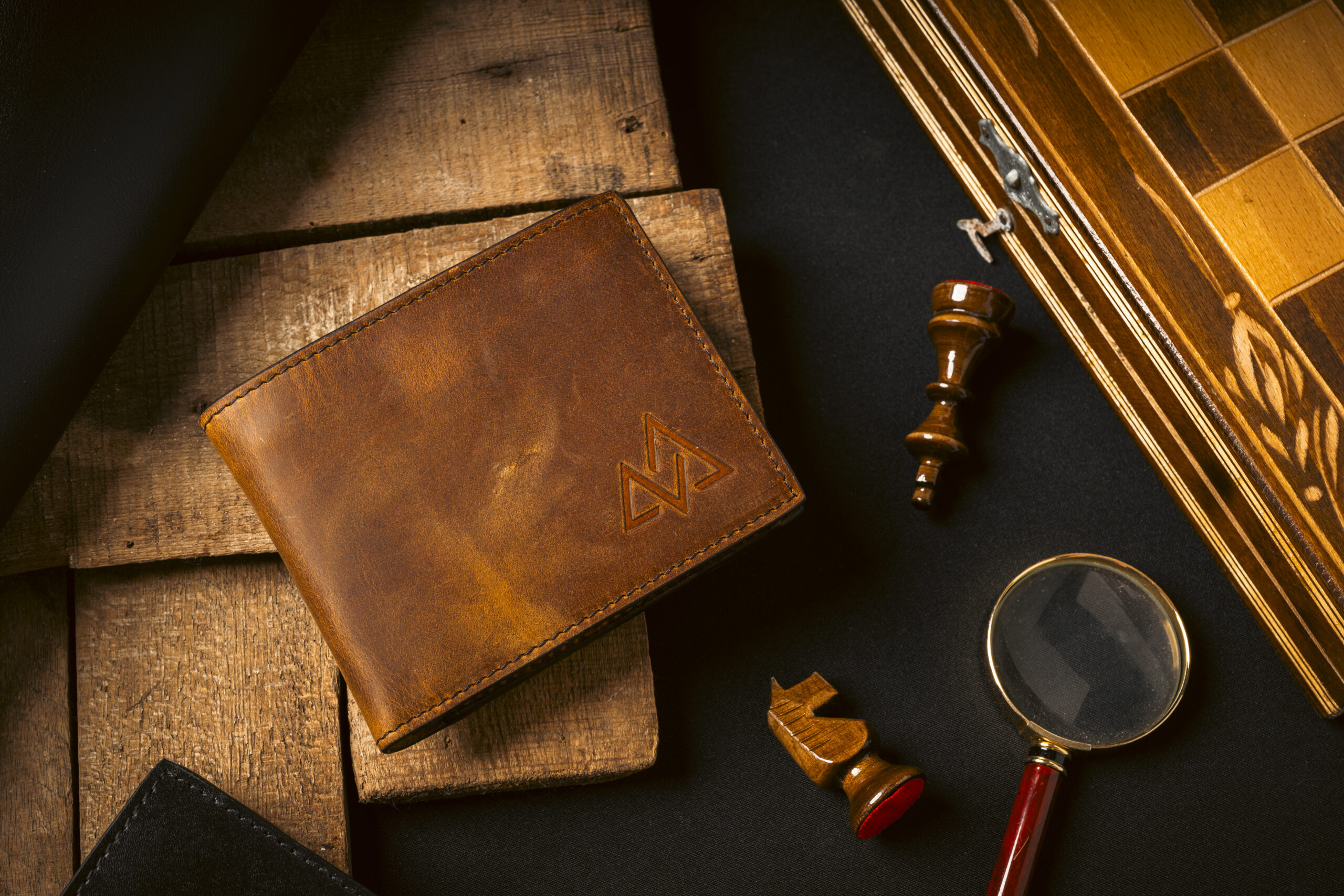 Кожен портфейл Мусала RFID защита Vintage кафяво NEW COLECTION